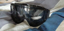 劲越摩托车风镜哈雷头盔眼镜户外运动骑士装备防雾防风面具装饰配半盔 黑框配透明镜 实拍图