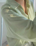 Halo Queen衬衫女春夏薄款落肩袖设计感衬衫韩版宽松百搭长袖上衣 H13QC2955 晒单实拍图