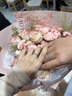 中国黄金（CHINA GOLD）S925银戒指男女款新款百搭青花瓷情侣对戒节日生日礼物送女友爱人 青花瓷戒指【情侣一对】 实拍图