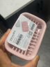 茶花肥皂盒沥水家用便携创意带盖大号皂架塑料洗衣双层双格香皂盒 1个装粉色 实拍图