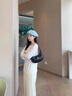 CLEVER KNOCK官网CK包包女包轻奢腋下包女士单肩手拎月牙包高级情人节生日礼物 米白【送女友送老婆送妈妈】 实拍图