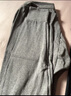 海澜之家男士秋裤保暖裤打底裤保暖内衣棉裤纯棉保暖加厚打底护膝防寒裤 【100%纯棉】深麻灰 3XL 185/110(建议170-190斤) 实拍图