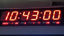 虹泰（HoTai）LED电子万年历挂钟客厅电子钟夜光大时间数字钟表挂墙时钟 4819 23x68cm-中文红光 实拍图