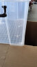 禧天龙 加厚直角收纳箱 儿童玩具整理箱 衣物被子储物箱 抗压搬家打包箱 透明 45升3个装 实拍图