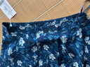 ZXEGI高档100%桑蚕丝小碎花顺纡绉真丝半身裙显瘦减龄百搭裙子女夏 黑玫瑰小花 均码 松紧腰 实拍图