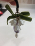 芊阙手作绿丝带森系百合铃兰花Airpods挂件U盘防丢钥匙扣包包小配件 手机绳 实拍图