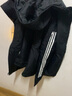 阿迪达斯（adidas）男装夹克 25夏新款运动服休闲防风开衫跑步健身时尚快干透气外套 经典黑/时尚三条纹 【针织立领】 XL 【180-185cm/170-180斤】 实拍图