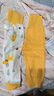 舒贝怡2条装婴儿裤子秋冬保暖男女童宝宝高腰护肚睡裤纯棉儿童秋裤黄73 实拍图