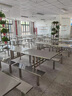 信京食堂餐桌学校公司工地员工多人连体加厚不锈钢餐桌椅四人长凳款 实拍图