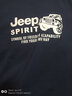 吉普（JEEP）卫衣男春秋新品男士大码纯色长袖圆领T恤运动休闲时尚棉质 加绒款 深蓝 6561B 3XL （建议165-180斤） 实拍图