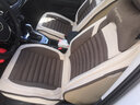 布兰特 汽车座套全包布艺座垫仿亚麻坐垫四季通用座椅套垫卡通座包五座 A31栗子棕-卡通版 实拍图