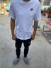耐克（NIKE）男士t恤 2026春季新款运动服装圆领休闲上衣跑步健身半袖透气短袖 AR5005-100/全棉 S 【165】体重90~110斤左右 实拍图