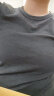 无印良品（MUJI）男式 使用了棉的冬季内衣 圆领短袖T恤 69AA450 秋衣保暖衣打底衫 炭灰色 M 晒单实拍图