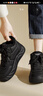奥古狮登（Agsdon）板鞋女春秋高帮加绒加厚鞋子女保暖运动棉鞋 134282 黑色 36 实拍图