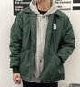 熊猫·本（ben.panda）棉服男潮牌翻领宽松休闲秋冬工装棉衣多穿情侣外套 墨绿色（A款) L 实拍图