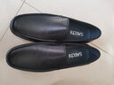 沙驰（SATCHI）男鞋  男士皮鞋休闲商务皮鞋一脚蹬皮鞋男 75962001Z 黑色 41 实拍图