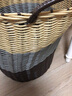 欧凡洛脏衣篮脏衣篓家用脏衣服收纳筐仿藤编大容量收纳筐收衣筐 特大号/高42cm米色渐变 实拍图