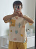 猫人睡衣女夏季纯棉短袖七分裤宽松韩版女士家居服全棉薄款套装夏天 杏黄色 M 【建议80-100斤】 实拍图