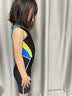 美津浓（MIZUNO）儿童游泳衣女专业竞速训练学生连体五分长裤速干泳装A1404黑130 实拍图