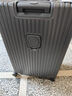 海澜之家行李箱男女学生铝框拉杆箱旅行箱登机箱密码箱托运大容量 烟灰色-拉链【杯架+质保三年】 29英寸 【93L托运箱 8-12天出行】 实拍图