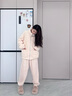 Teenie Weenie小熊睡衣女秋冬季加厚立领保暖情侣家居服休闲套装 月牙白（女款） L 实拍图