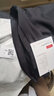 花花公子（PLAYBOY）休闲裤子男款士秋冬季加绒加厚垂坠潮流宽松阔腿直筒商务西装长裤 819 黑色【高品质】 M （建议95-115斤） 实拍图