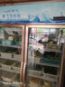 新飞 （Frestec）1100L展示柜冷藏保鲜柜酒水饮料冰柜超市玻璃门微霜立式冷柜三门下机直冷蓝白 实拍图