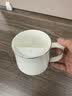 国涛骨瓷月牙杯过滤茶杯绿茶杯家用水杯泡茶杯陶瓷金边办公杯定制logo 金边月牙杯（简装） 350ml 实拍图