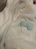 裴珂黛克（pinkdackeb）睡衣女秋冬季珊瑚绒长袖卡通可爱日系连帽学生加厚家居服套装 白色 L(120-145斤) 实拍图