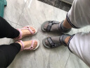 骆驼（CAMEL）凉鞋男 夏季户外沙滩鞋凉鞋防滑涉水平底男鞋 灰色 43 实拍图