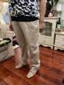 玖姿·安娜蔻轻熟风通勤TR混纺松紧锥形裤休闲裤女春款 卡其 XL 实拍图