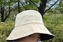 玖慕（JIUMU）防晒帽女士遮阳帽太阳帽渔夫帽凉帽夏季户外遮脸防紫外线帽子女 CW007 米色 晒单实拍图
