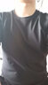 真维斯（JEANSWEST）T恤男夏季薄款新疆长绒棉短袖纯棉T恤宽松圆领上衣黑色2XL 实拍图