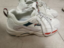 斐乐（FILA）男鞋跑步鞋轻便运动鞋情侣款男女透气慢跑鞋老爹鞋男子休闲鞋 微白/火红-WR 40 实拍图
