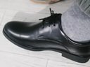 阿猫顿  商务皮鞋男正装鞋休闲系带英伦皮鞋男士伴郎新郎结婚西装鞋子 尖头商务皮鞋黑色 39 实拍图