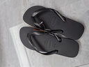 havaianas哈唯纳Top炫彩夹脚人字拖女夏海边平底拖鞋亲子款 0090-火耀黑 45-46 巴西码 实拍图