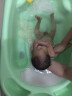 凯姆（CAM）意大利原装进口新生婴儿洗澡盆加厚可坐可躺硅胶防滑宝宝儿童洗澡 草绿色【硅胶防滑坐躺两用】 实拍图