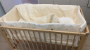 可优比（KUB）实木榉木婴儿床 拼接大床水性漆 多功能新生儿床bb床儿童床 森森【护卫肖恩梭织床品7件套】 晒单实拍图