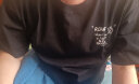 Semir森马短袖T恤男涂鸦感恐龙印花夏季创意时尚男生针织上装 黑色9000 170/88A/M 晒单实拍图