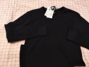 花花公子（PLAYBOY）德绒保暖内衣男厚款加绒加厚秋冬圆领秋衣秋裤男士保暖衣裤套装 黑色【圆领加厚德绒】 4XL (推荐体重190-220) 实拍图