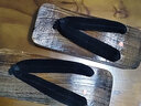 YDL.LAORT日本经典木屐沙滩男士木头拖鞋人字拖拖鞋大码44 AF903男式木拖鞋 黑色 44 实拍图