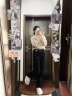 棉致2025薄款窄版直筒牛仔裤女夏季新款遮胯高腰阔腿显瘦休闲裤子女 黑色【C36常规高品质28】 L 105-115斤 实拍图