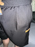 真维斯冰丝短裤男生宽松夏季薄款速干沙滩五分裤潮流运动休闲裤子男 K513黑色 XL 实拍图