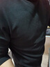 啄木鸟男士毛衣半高领秋冬季百搭修身针织打底衫纯黑色中领线衣潮流男装 (两件装)黑色+白色 XL 【120-135斤】 实拍图
