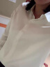 卡思彤（Cosstot）真丝衬衫女纯色长袖打底衫上衣修身显瘦桑蚕丝衬衣 白色 M 实拍图
