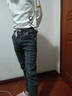 濮仕豪【两件装】春秋季牛仔裤男 宽松弹力港风潮流休闲哈伦小脚束脚裤 YD-901黑色+黑色 4XL【(38-39码)体重170-185斤】 实拍图