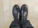 卡帝乐鳄鱼（CARTELO）手抓纹皮鞋男秋冬保暖男士棉鞋软牛皮加绒男鞋皮棉鞋男9740加绒44 实拍图