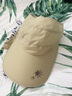 Ceokue遮阳帽女防晒帽男士太阳帽子女户外夏季凉帽骑车遮脸空顶夏天 印花款-卡其色 可调节 实拍图