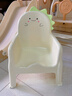 兔可图宝宝餐椅婴儿餐桌椅儿童成长椅靠背椅吃饭家用小凳子幼儿园小椅子 奶白+餐盘【适合1-12岁】 实拍图