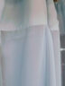 伊帘坊窗帘纱帘透光不透人白纱薄窗纱隔断客厅半遮光窗纱白色沙飘窗阳台纱 湖蓝色 宽3.0*高2.7挂钩一片【可改短】 实拍图